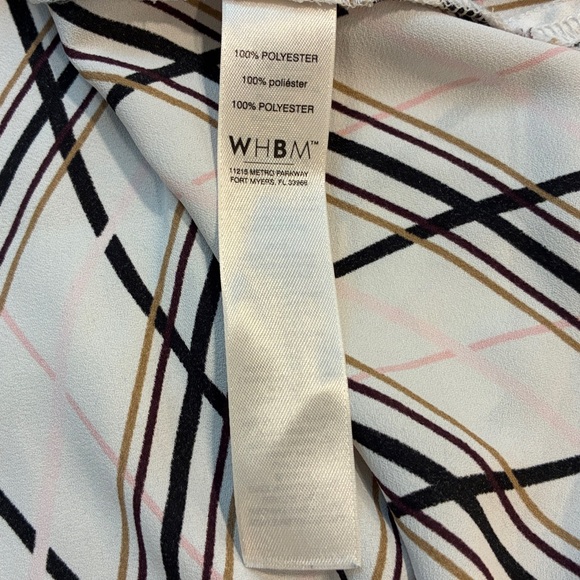 White House Black Market Geometric Blouse - Picture 7 of 7